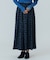 JACQUARD TUCK LONG SKIRT