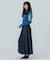JACQUARD TUCK LONG SKIRT