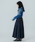 JACQUARD TUCK LONG SKIRT