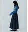 JACQUARD TUCK LONG SKIRT