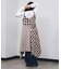MIXED CHECK DRESS