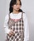 MIXED CHECK DRESS