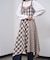 MIXED CHECK DRESS