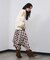 MIXED CHECK DRESS