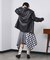 MIXED CHECK DRESS