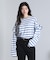 FRILL STRIPE L/S TOP