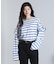 FRILL STRIPE L/S TOP