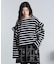 FRILL STRIPE L/S TOP