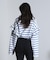 FRILL STRIPE L/S TOP