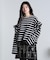 FRILL STRIPE L/S TOP