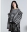 FRILL STRIPE L/S TOP