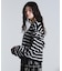 FRILL STRIPE L/S TOP