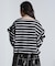 FRILL STRIPE L/S TOP