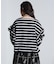 FRILL STRIPE L/S TOP