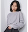 LAME RUFFLE SLEEVE SWEAT