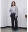 LAME RUFFLE SLEEVE SWEAT