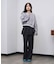 LAME RUFFLE SLEEVE SWEAT