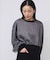 LAME RUFFLE SLEEVE SWEAT
