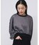 LAME RUFFLE SLEEVE SWEAT