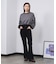 LAME RUFFLE SLEEVE SWEAT
