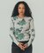 FLOWER PRINT WAFFLE TOP