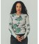 FLOWER PRINT WAFFLE TOP