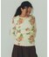 FLOWER PRINT WAFFLE TOP
