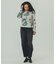 FLOWER PRINT WAFFLE TOP