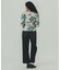 FLOWER PRINT WAFFLE TOP