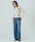 FLOWER PRINT WAFFLE TOP