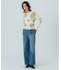 FLOWER PRINT WAFFLE TOP