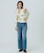 FLOWER PRINT WAFFLE TOP