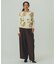 FLOWER PRINT WAFFLE TOP
