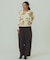 FLOWER PRINT WAFFLE TOP