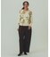 FLOWER PRINT WAFFLE TOP