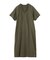 SLIT NECK S/S DRESS