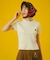 MARY QUANT CABLE HALF SLEEVE KNIT