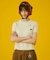 MARY QUANT CABLE HALF SLEEVE KNIT