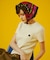 MARY QUANT CABLE HALF SLEEVE KNIT