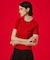 MARY QUANT CABLE HALF SLEEVE KNIT