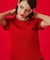 MARY QUANT CABLE HALF SLEEVE KNIT