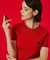 MARY QUANT CABLE HALF SLEEVE KNIT