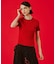 MARY QUANT CABLE HALF SLEEVE KNIT
