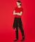 MARY QUANT CABLE HALF SLEEVE KNIT