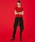 MARY QUANT CABLE HALF SLEEVE KNIT