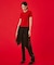 MARY QUANT CABLE HALF SLEEVE KNIT