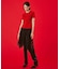 MARY QUANT CABLE HALF SLEEVE KNIT