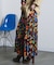 PRINT GATHERED SKIRT