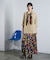 PRINT GATHERED SKIRT