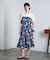 PRINT GATHERED SKIRT